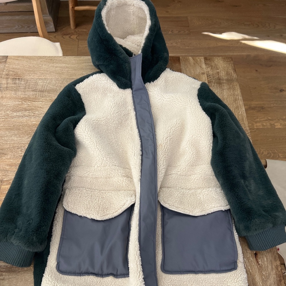 UGG Letty Sherpa Block Coat - Size Small